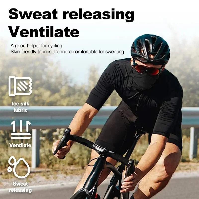 Cycling Face Mask Absorb Sweat Breathable Fishing Training
