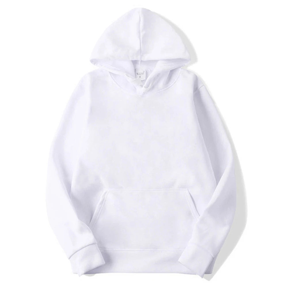 Men's Plain Fleece-Lined Pullover Hoodie, image 4 of 26