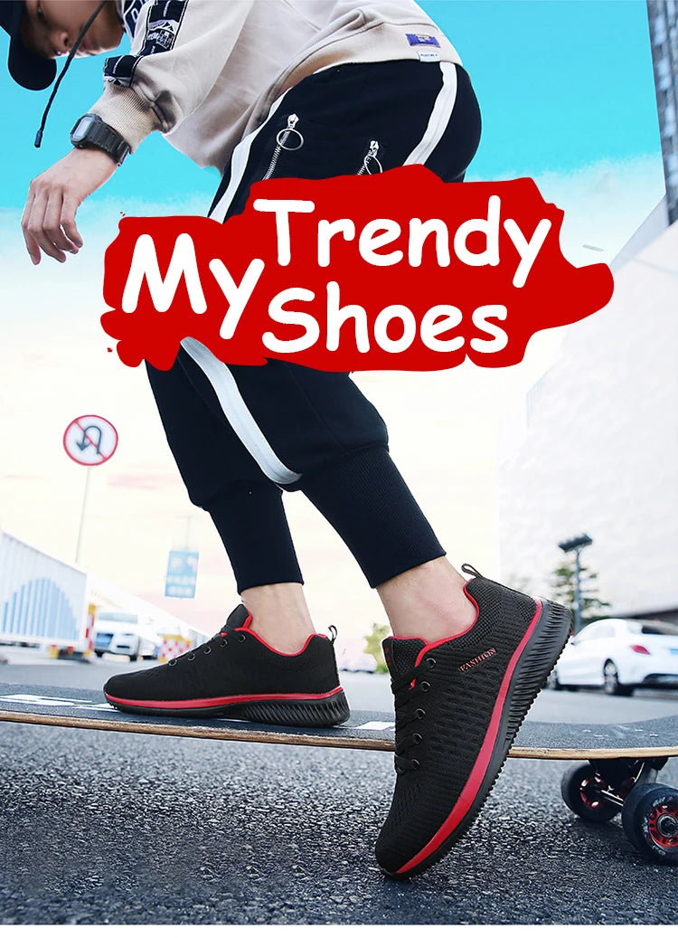 Men Running Shoes Breathable Light Comfortable Men's Casual