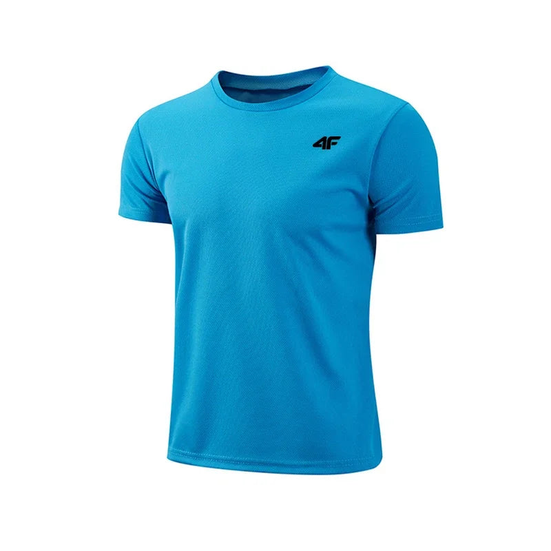 Men's Summer Exercise Trainning T-shirt High Quality Breathable