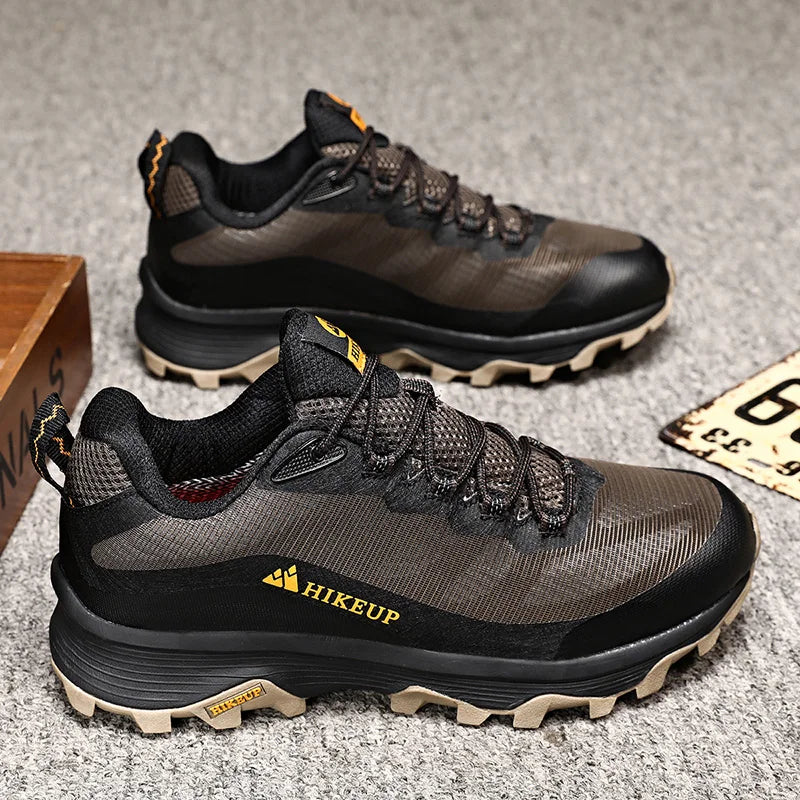 HIKEUP Outdoor Running Shoes Men Women Anti-skid Hiking