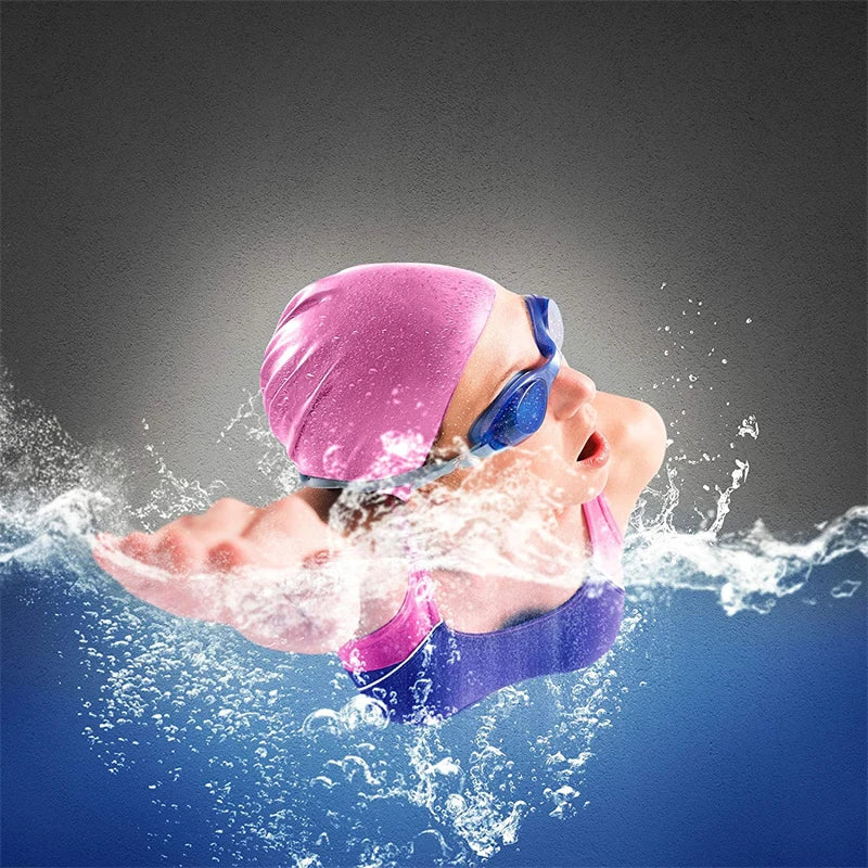 Unisex Waterproof Silicone Swimming Cap, image 15 of 32