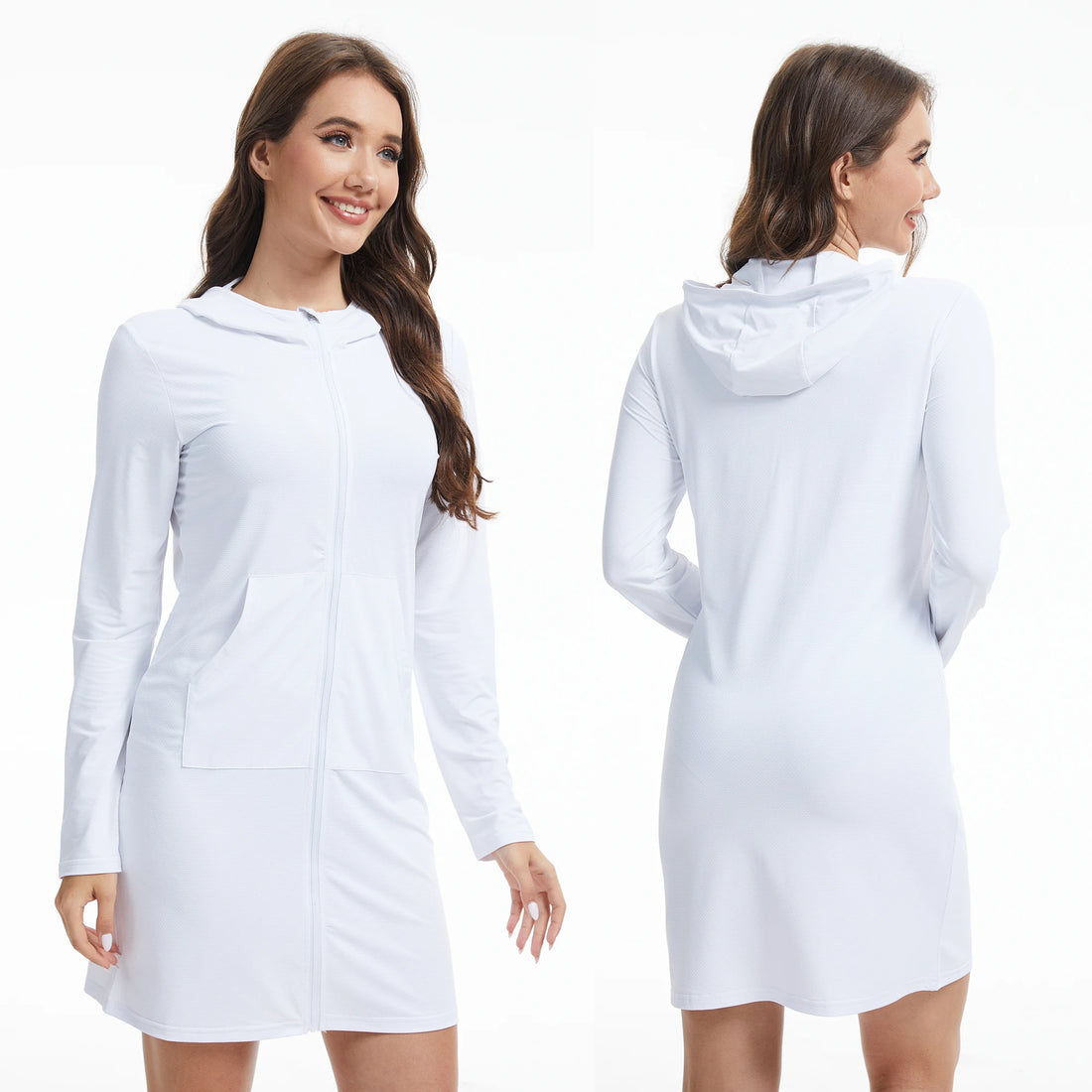 Women's Quick-Dry Hooded Beach Cover-Up