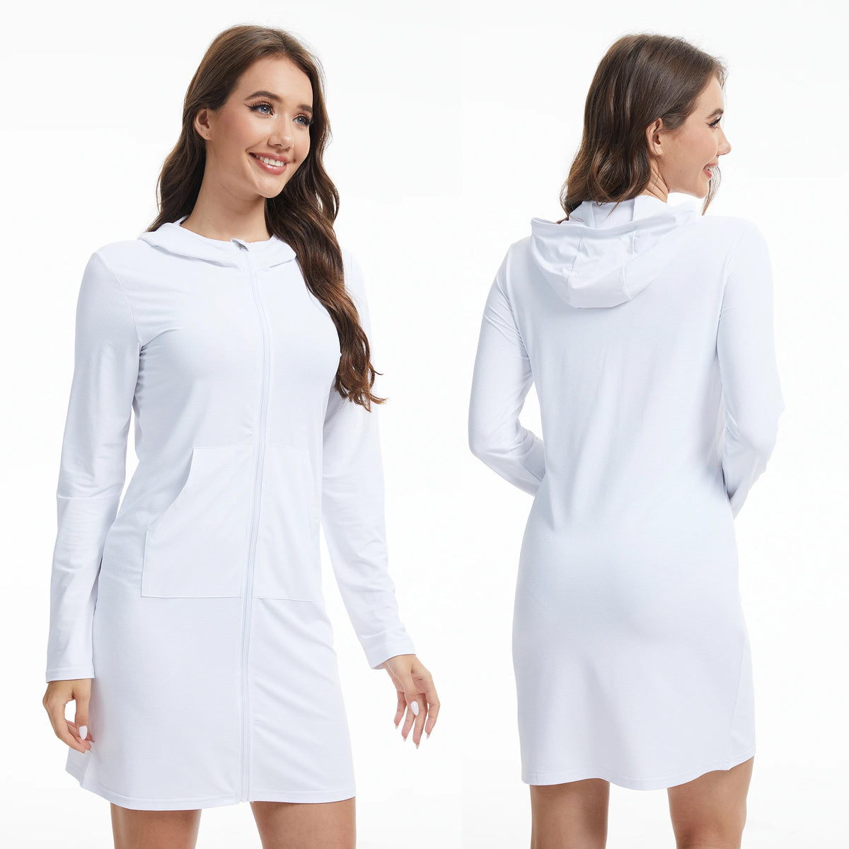 Women's Quick-Dry Hooded Beach Cover-Up, image 5 of 20
