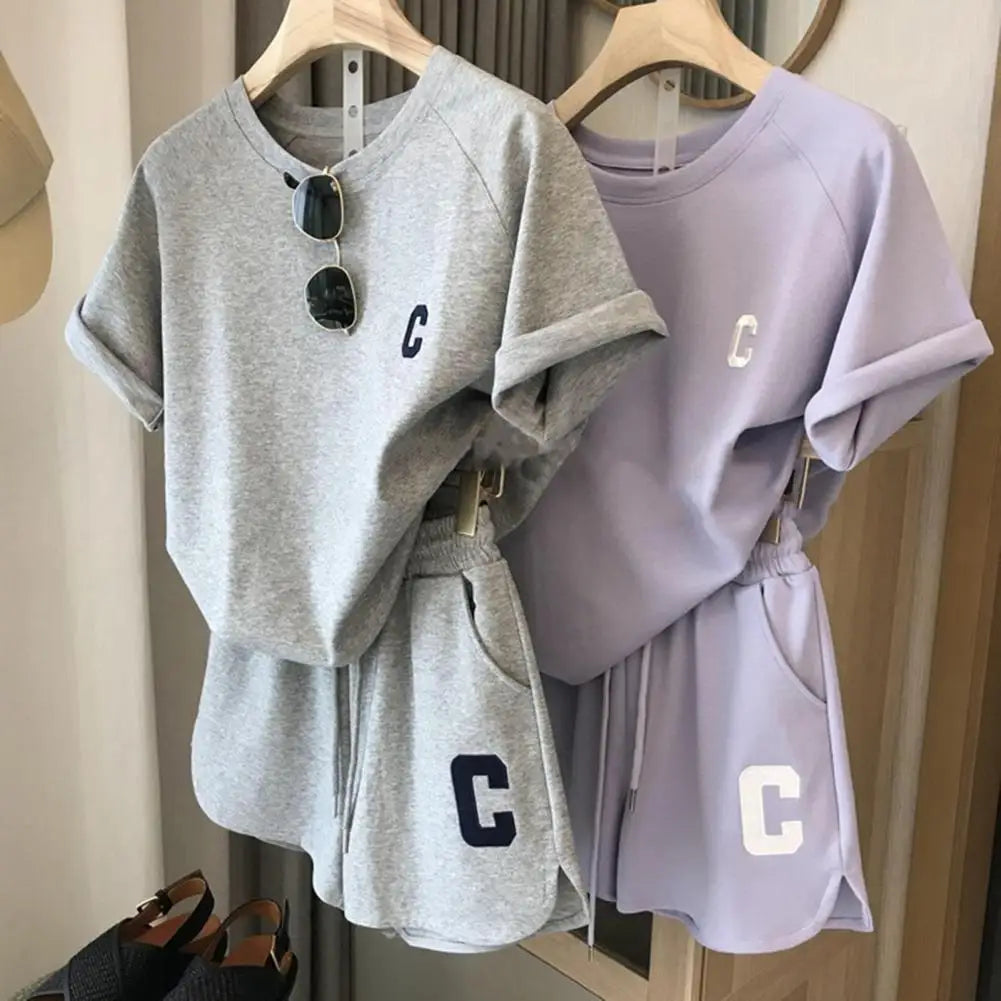 Women's Summer T-Shirt and Shorts Set, image 2 of 7