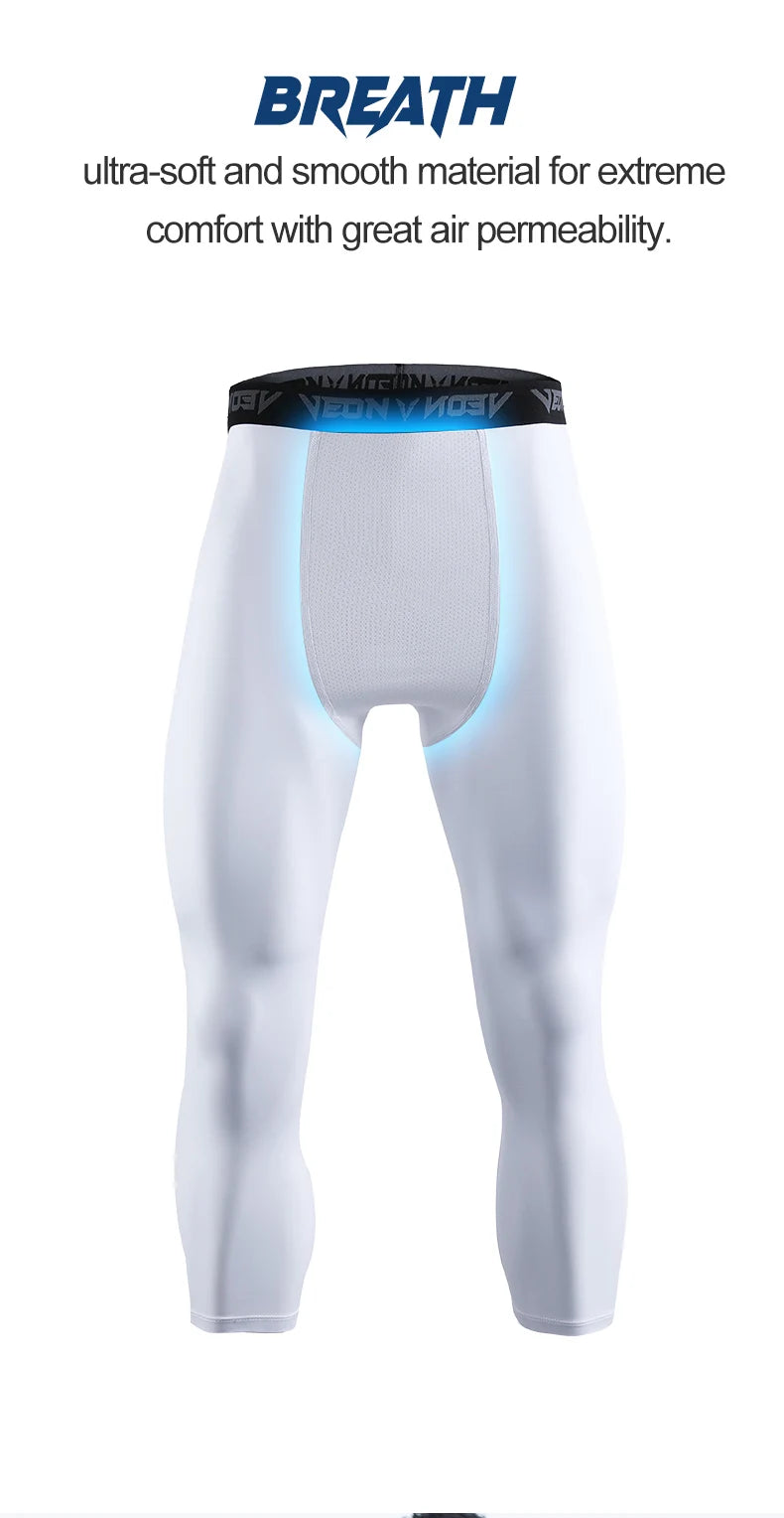 Mens Compression Pants Tights Cool Dry Leggings Sports
