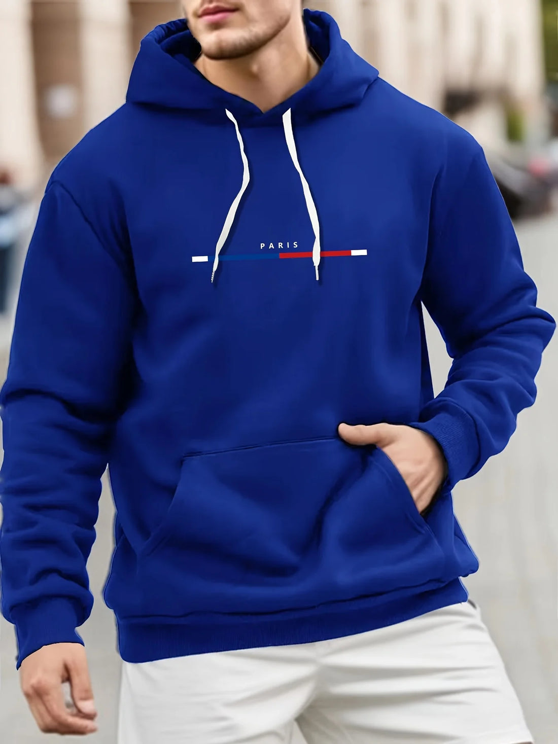 Men's Paris Graphic Print Pullover Hoodie