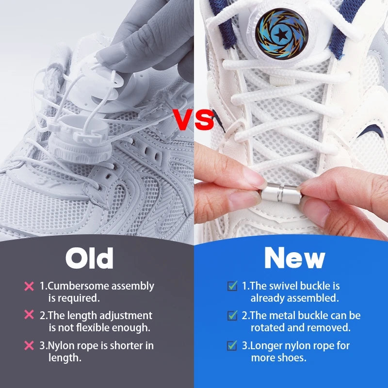 Upgrade Easy Installation Automatic Shoe Laces Without Ties