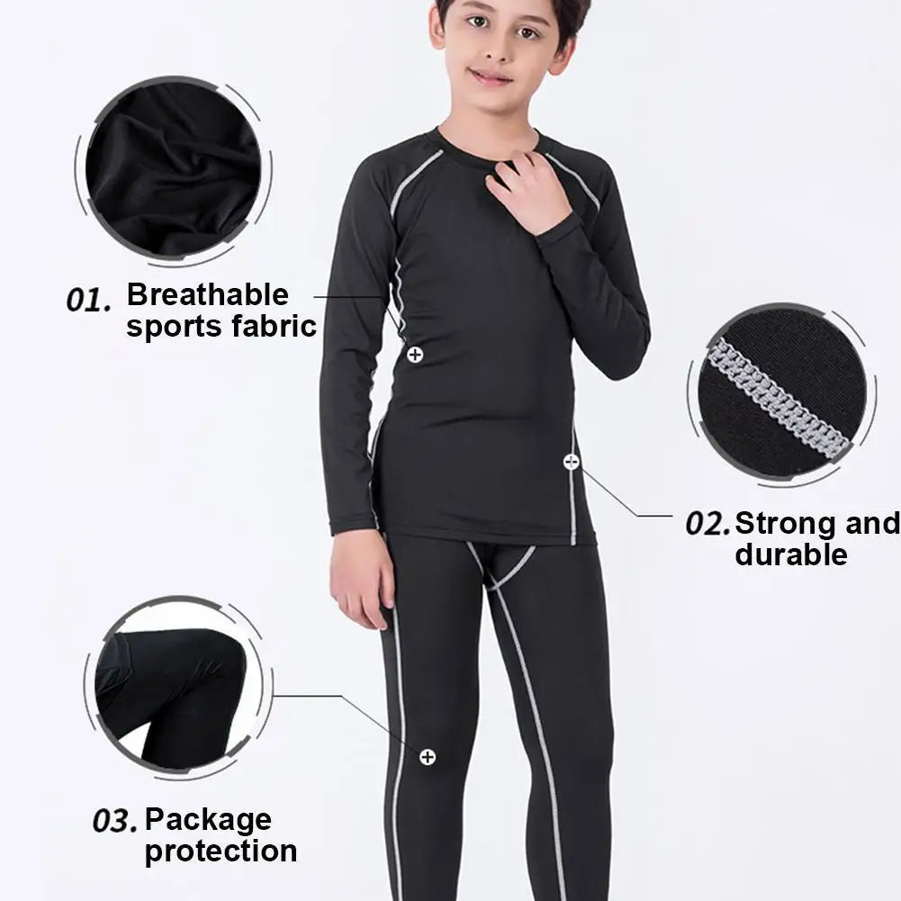 Kids' Sportswear Thermal Underwear Baby Quick Drying Basketball
