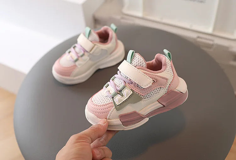 Kids' Soft-Sole Flexible Trainers, EU 21-30
