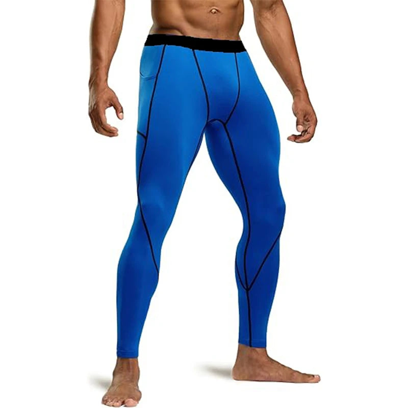 Men Running Leggings Quick Dry Gym Sport Tights
