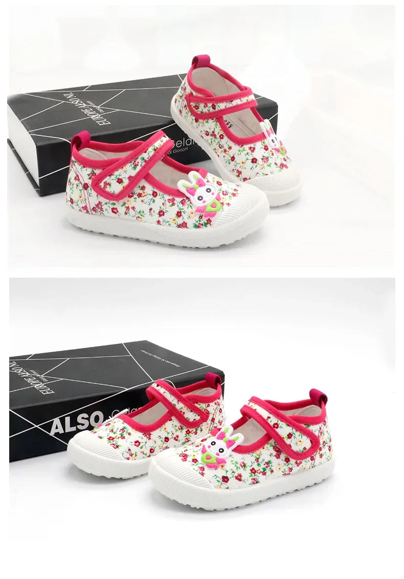 Girls' Soft Canvas Sports Shoes, EU 21-30, image 11 of 13