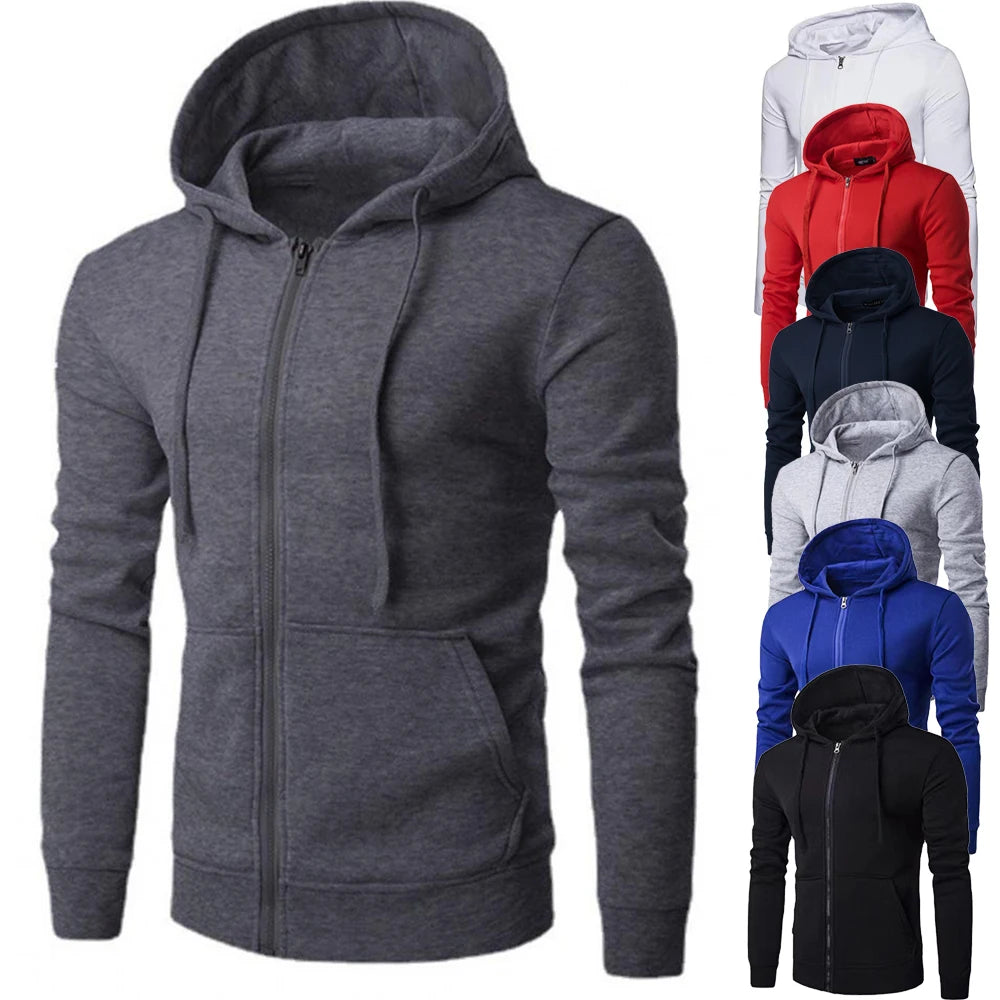 Men's Full-Zip Hooded Sweatshirt Jacket, image 3 of 21