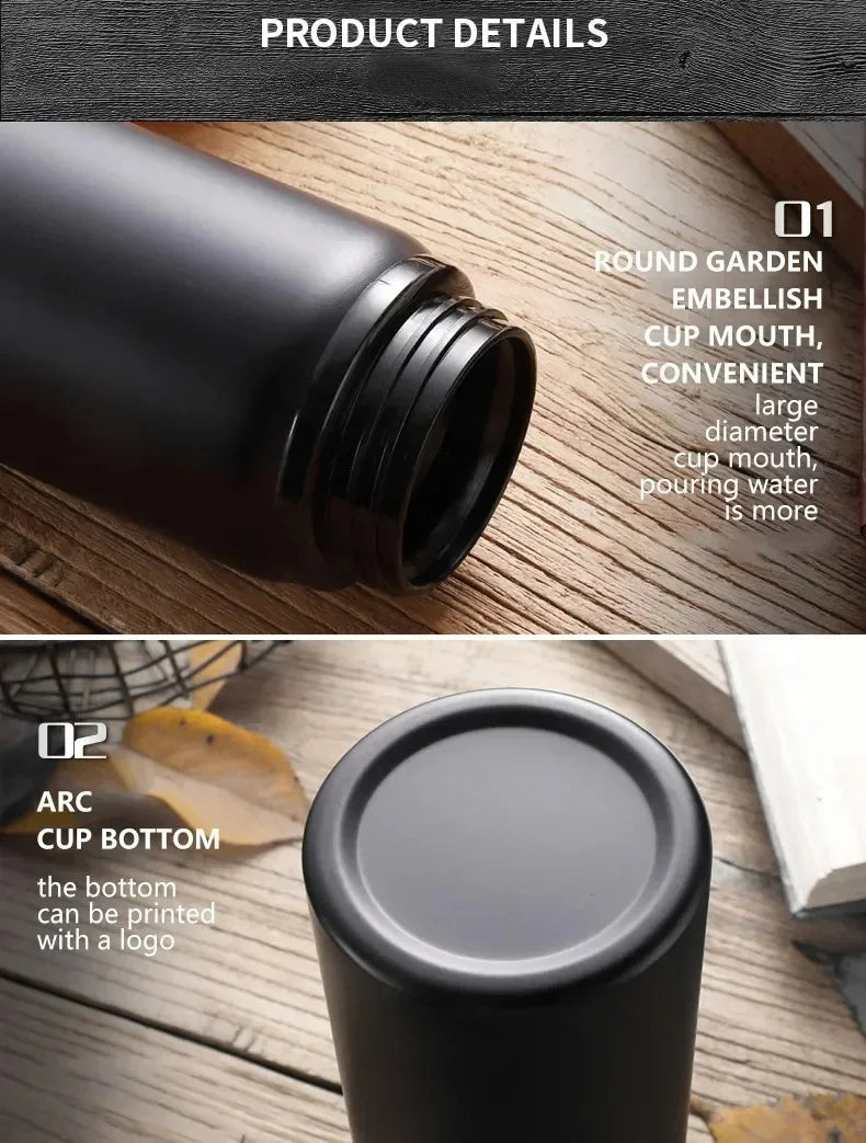 Portable Stainless Steel Water Bottle Bicycle Riding Drinking