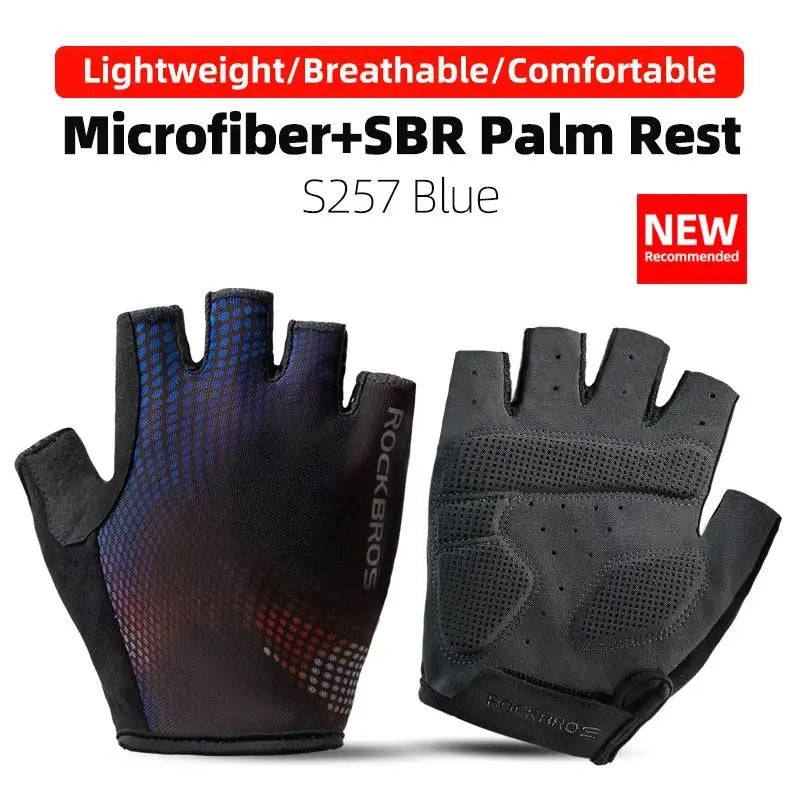 ROCKBROS Cycling Gloves Half Finger Shockproof Wear Resistant