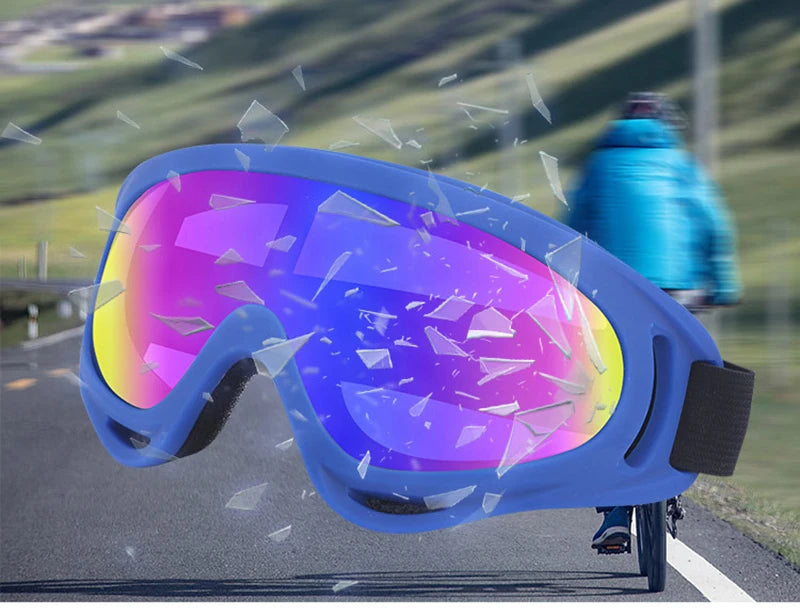 Skiing Goggles Cycling Motorcycle Windproof Goggles Anti-fog UV400