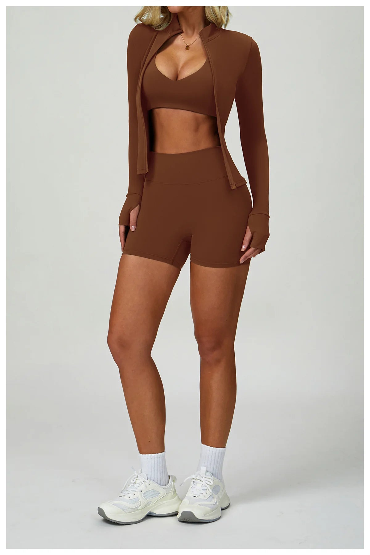 Women's 2-Piece Yoga Set, Leggings or Shorts, image 27 of 60
