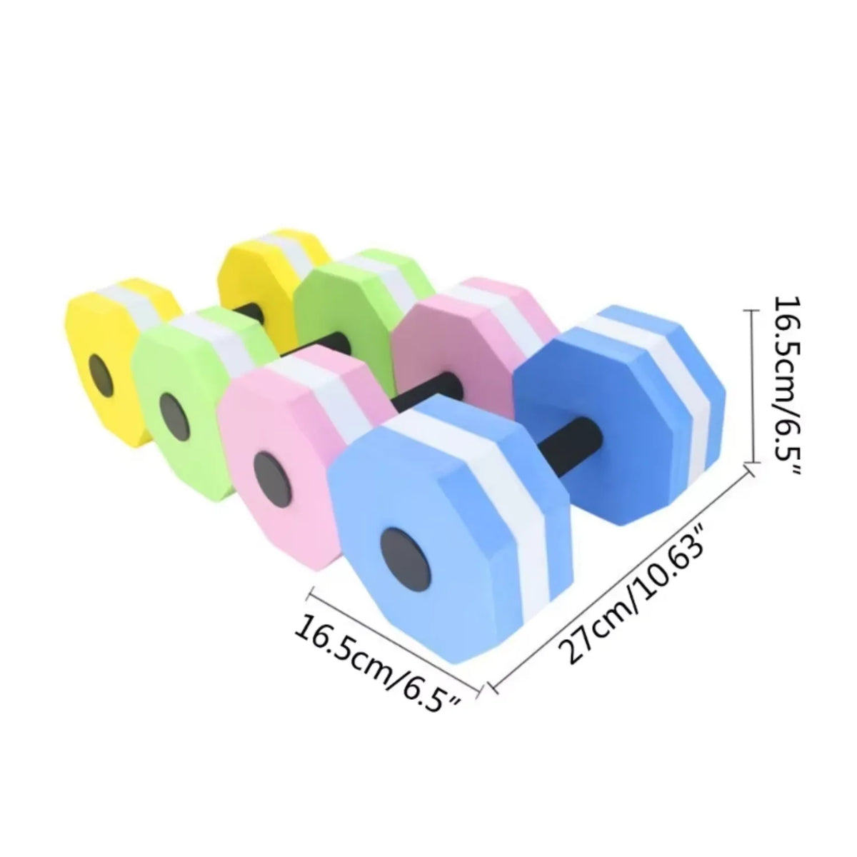 High-Density Foam Aqua Dumbbells, Pair, image 7 of 9