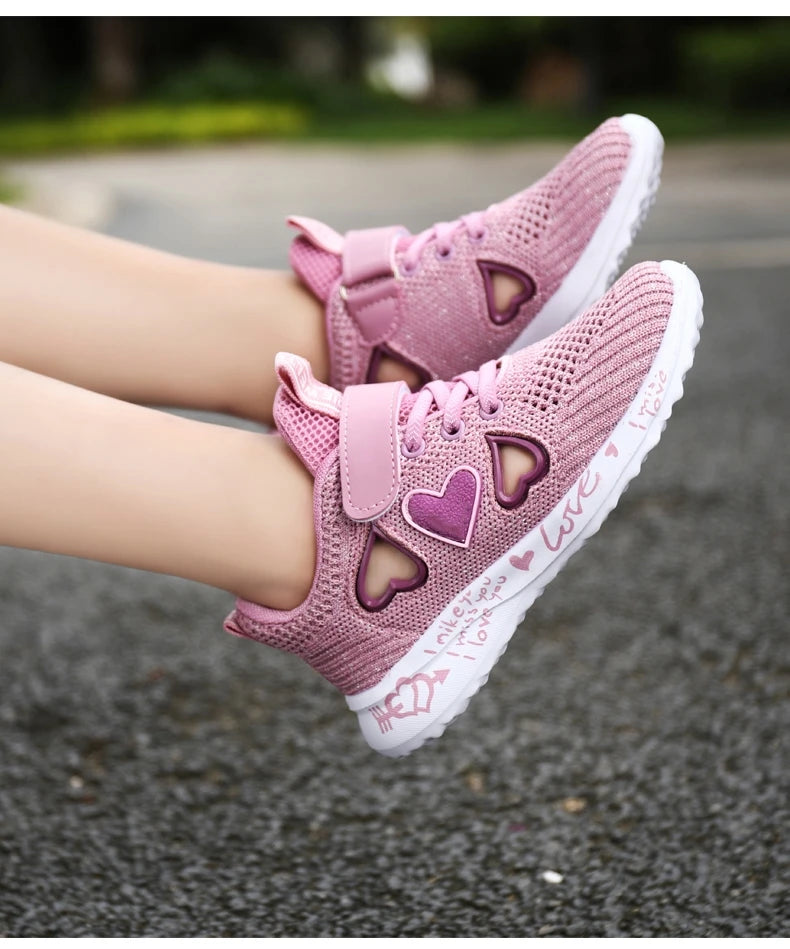 Girls Casual Shoes Light Mesh Sneakers Kids Summer