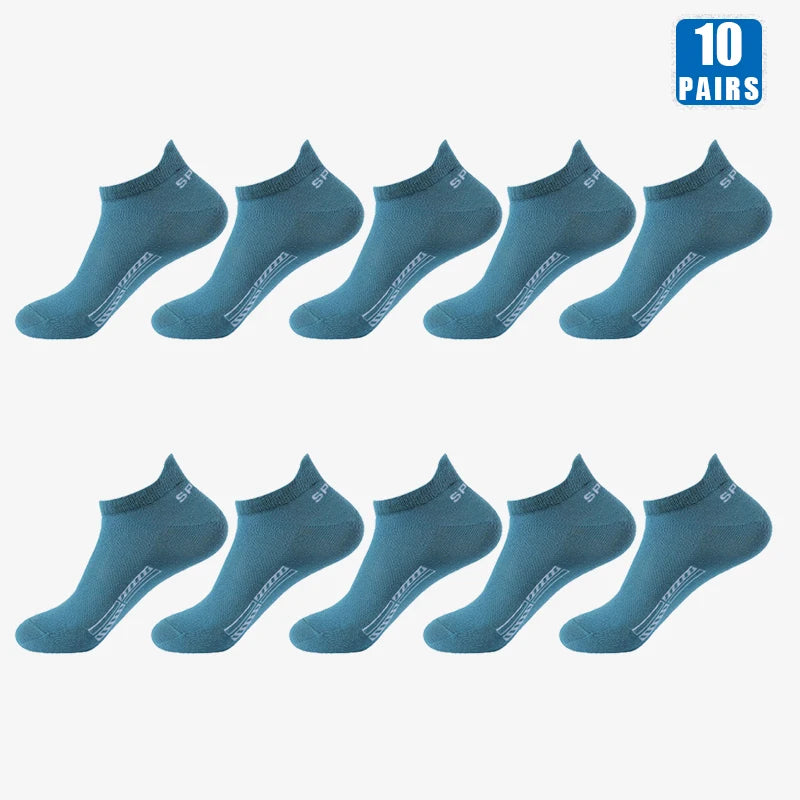 Men's Cotton Short Socks, 5 or 10 Pairs, image 39 of 40