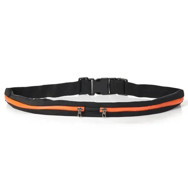 Adjustable Running Waist Pack Double Pocket Waterproof Phone