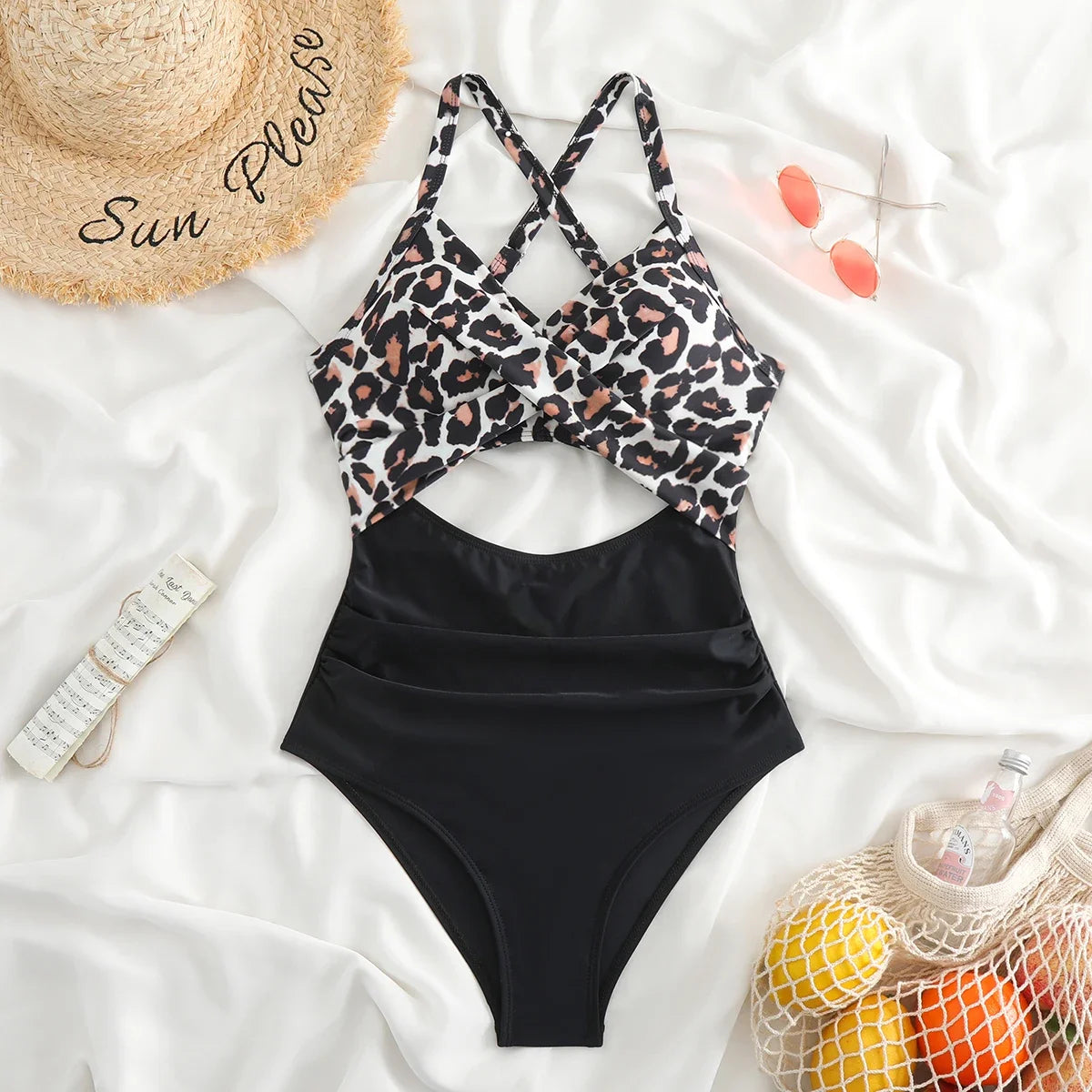Women's Cross-Back One-Piece Swimsuit, image 23 of 33