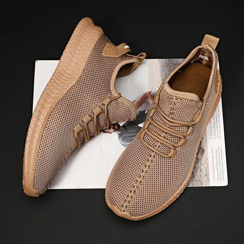 Men's Lightweight Mesh Running Trainers, image 17 of 30