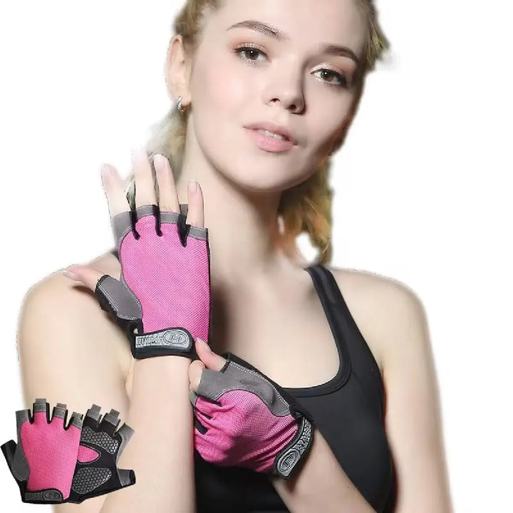 Unisex Half-Finger Anti-Slip Gym Gloves