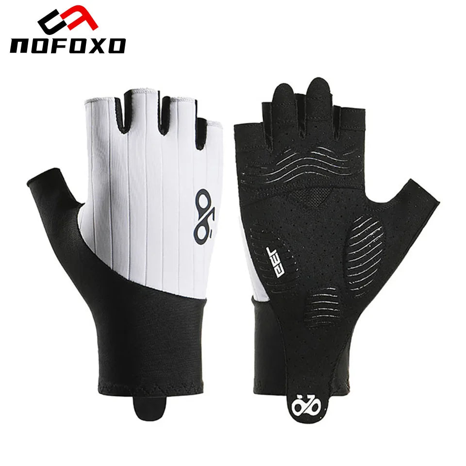 NOFOXO Summer Cycling Gloves Half Finger Breathable MTB