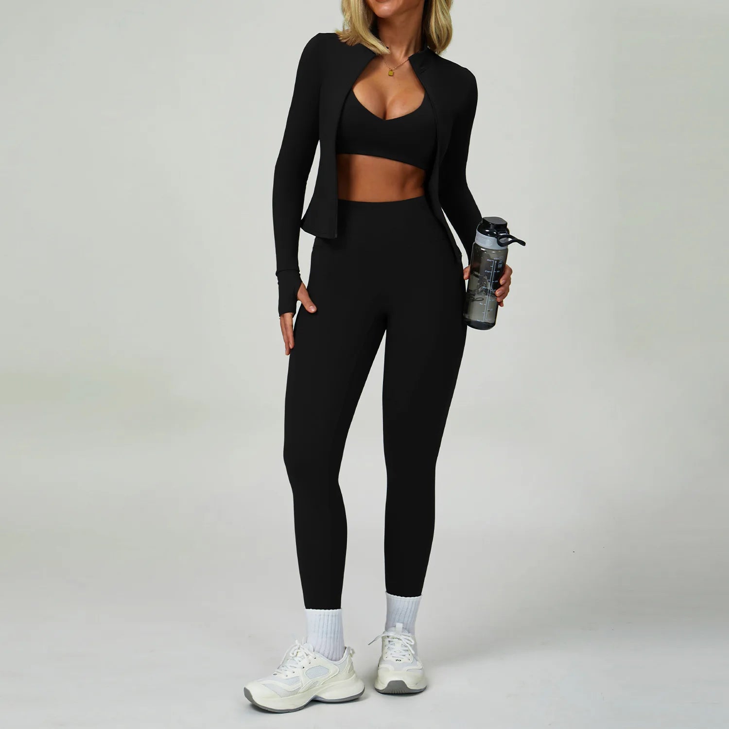 2 Piece Yoga Clothes Women Sport Set Tracksuit