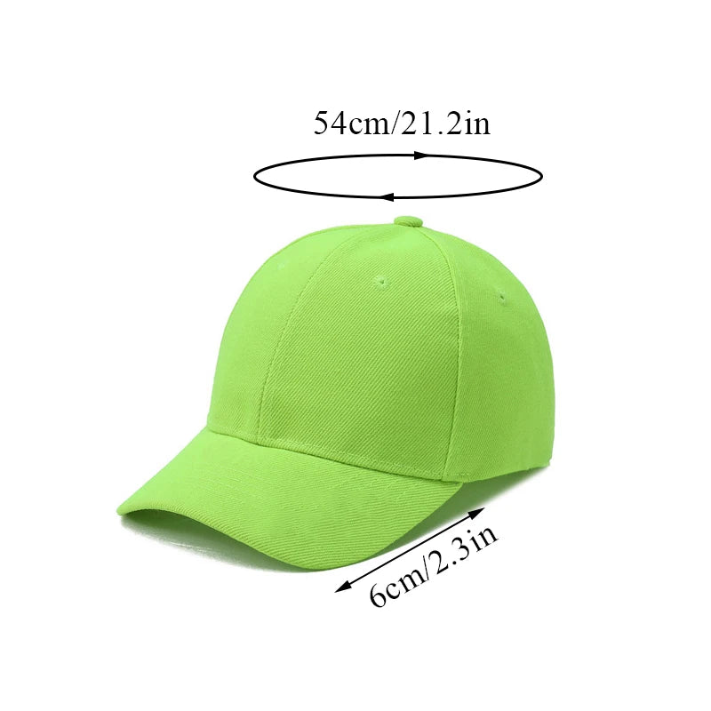 Fashion Candy Color Kids Baseball Cap Sun Protection