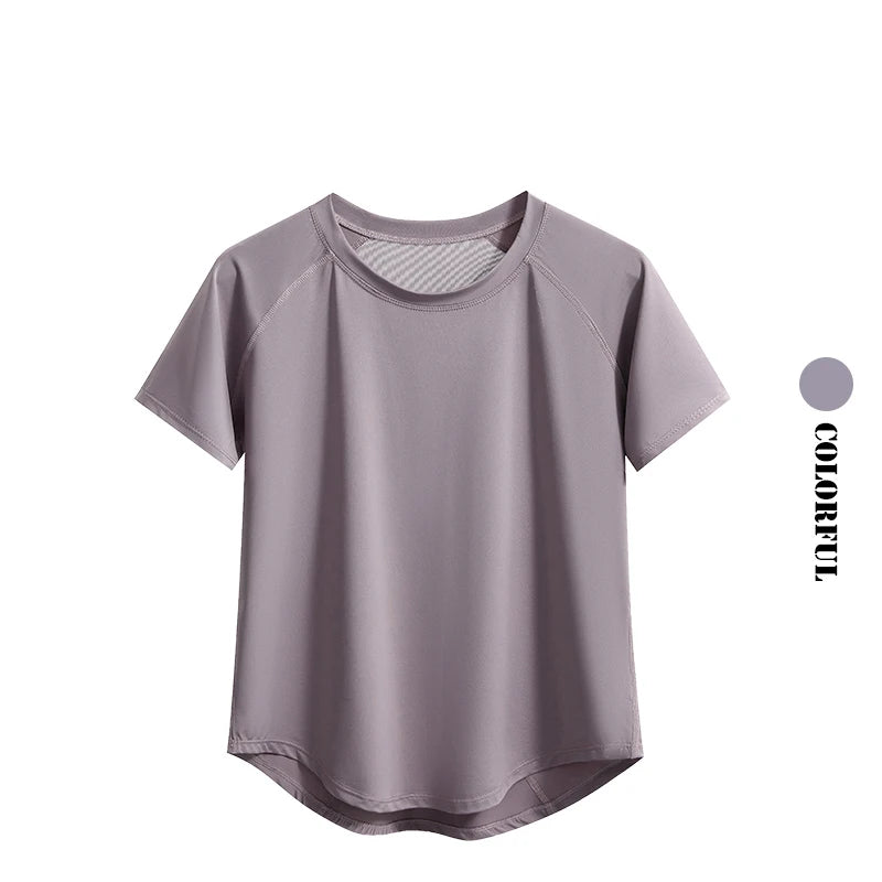 DRUR Yoga Tops Sportswear Woman Gym Shirts Breathable