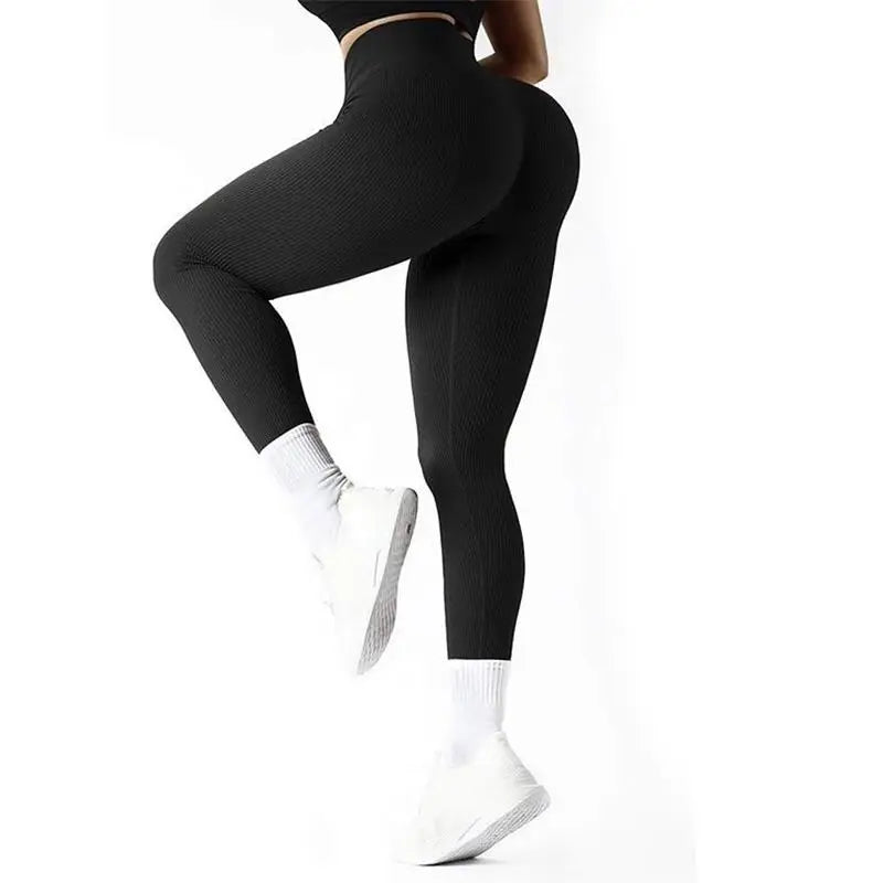 Women's High-Waisted Stretch Gym Leggings, image 5 of 17
