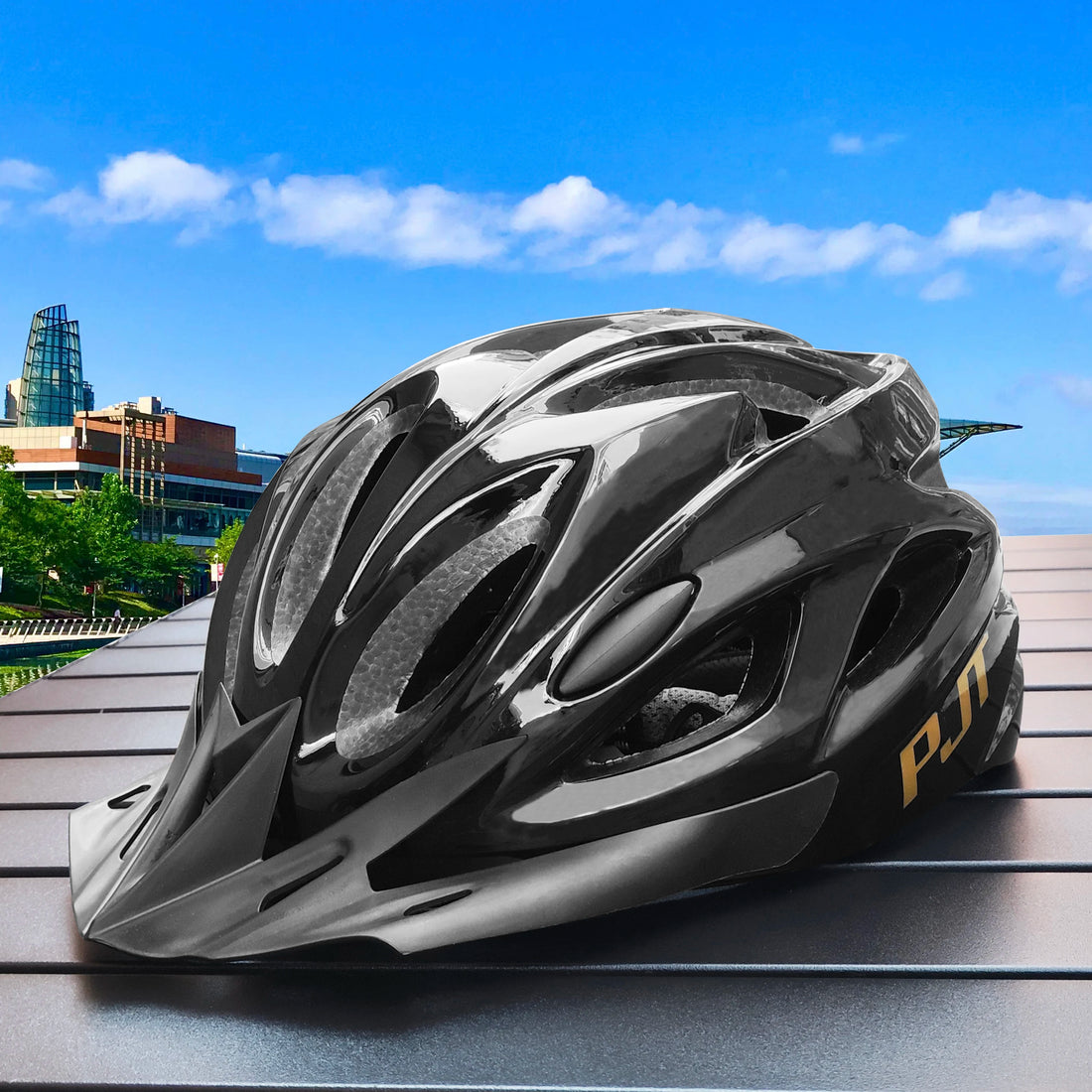 PMT Vented Bike Helmet, Adjustable 56-62cm