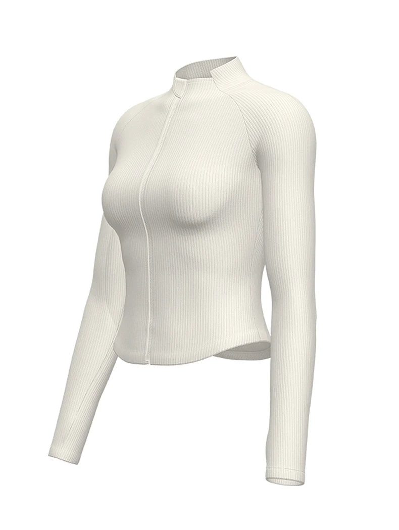 Summer Yoga Coat Women Yoga Fitness Wear Zipper