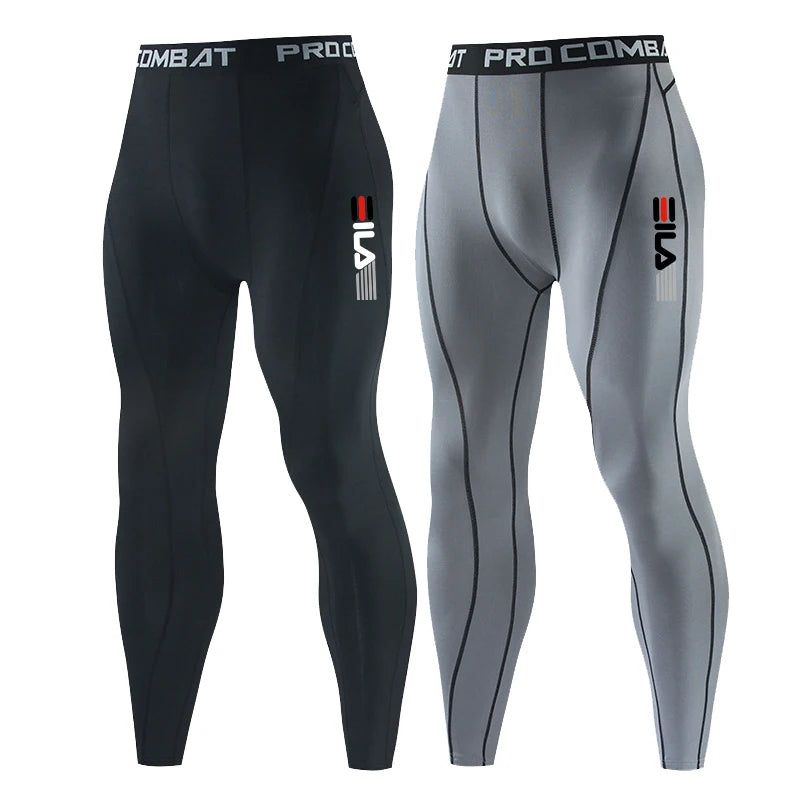 Running Leggings Men Sportswear Quick Dry Gym Fitness