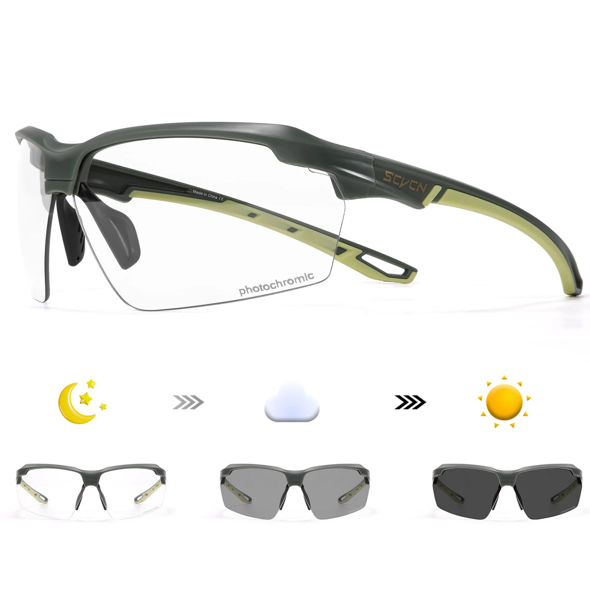 SCVCN Photochromic Cycling Sunglasses, image 17 of 18