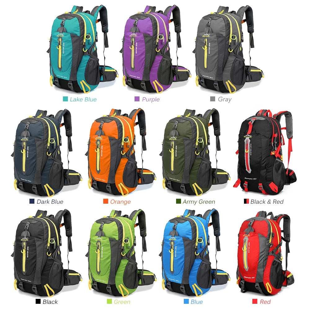 40L Water Resistant Travel Backpack Camping Hiking Laptop