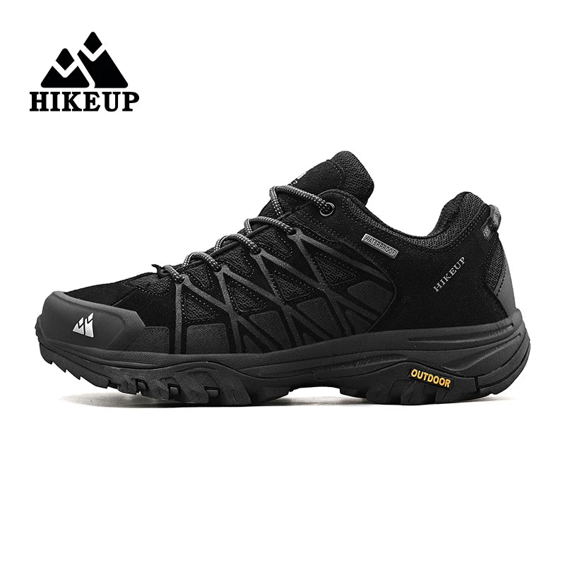 HIKEUP New Arrival Mens Hiking Shoes Breathable Lace