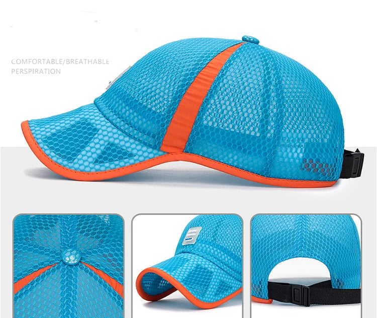 Kids' Breathable Curved-Brim Baseball Cap