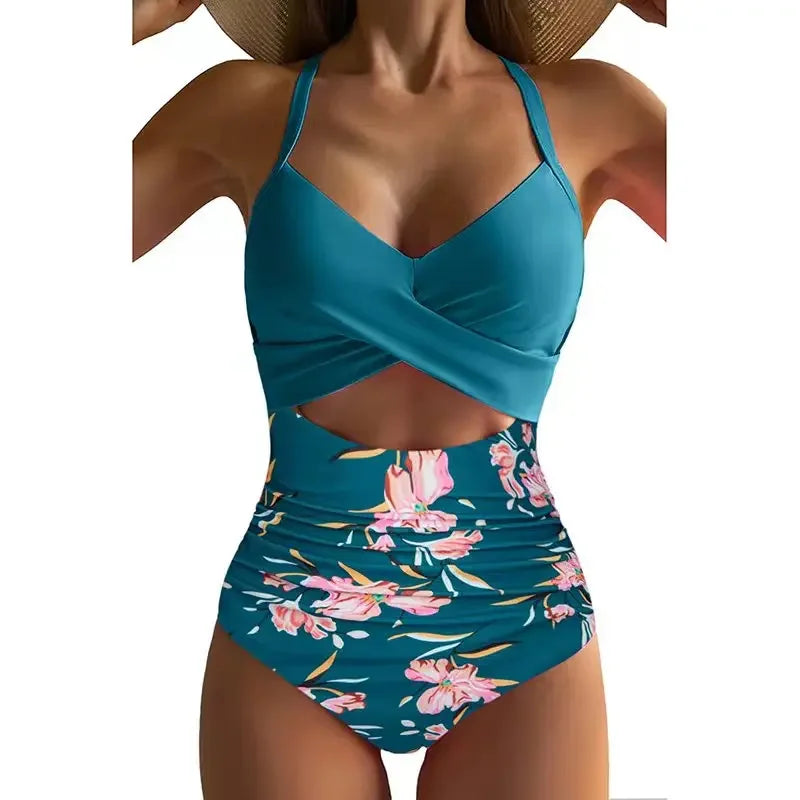 Women's Cross-Back One-Piece Swimsuit