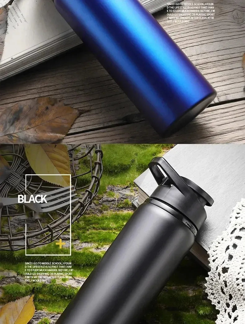 Portable Stainless Steel Water Bottle Bicycle Riding Drinking