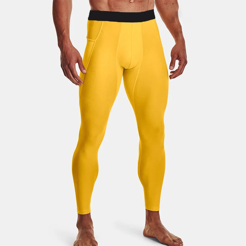 Men Running Leggings Quick Dry Gym Sport Tights