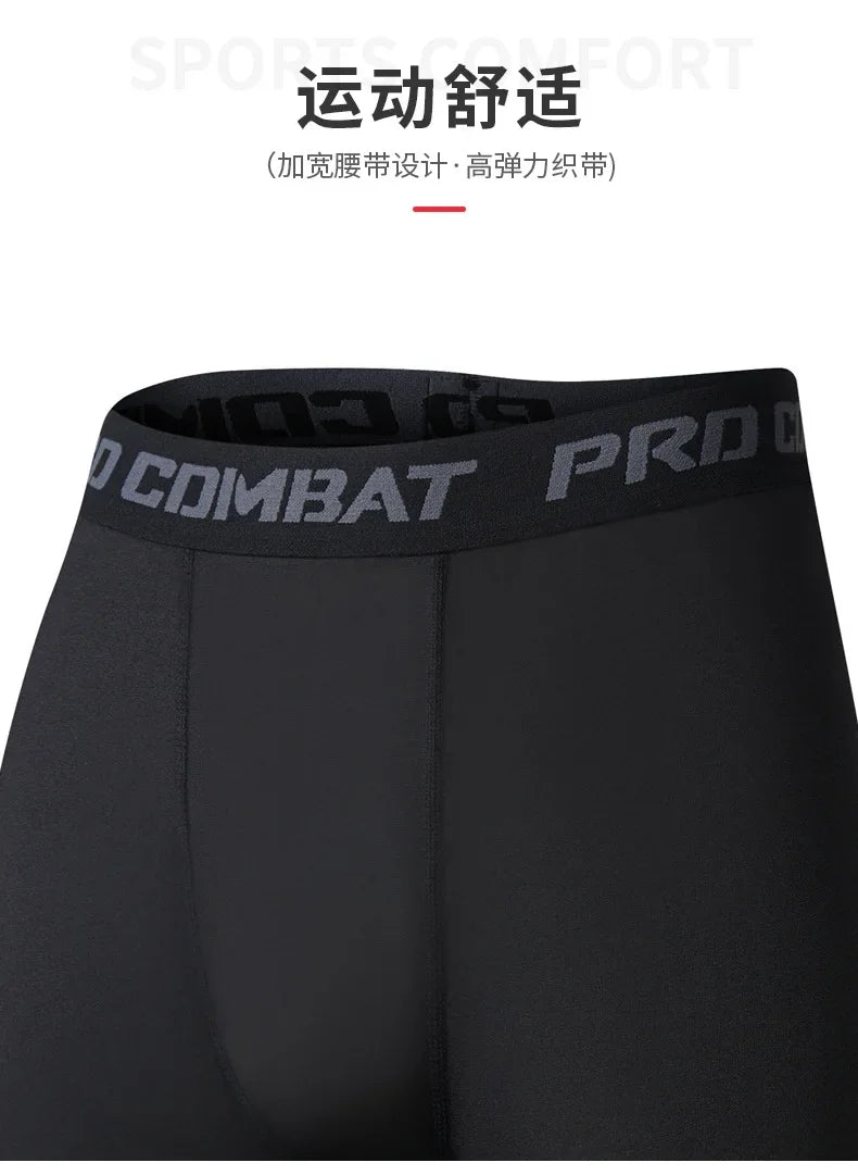 Running Leggings Men Sportswear Quick Dry Gym Fitness