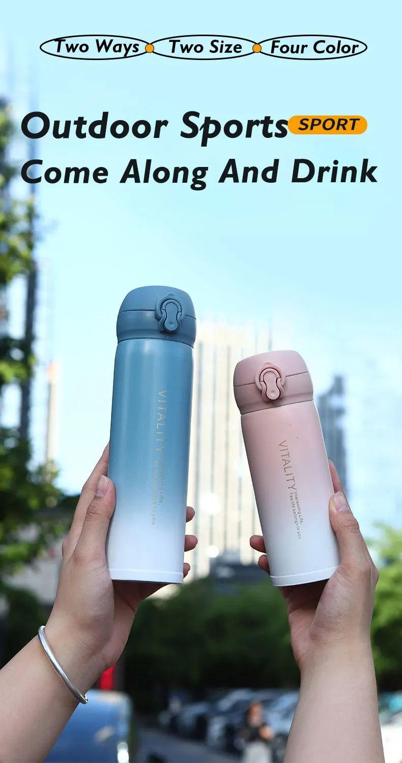 350/450ml Gradient Portable Thermal Insulation Vacuum Tumbler Cup