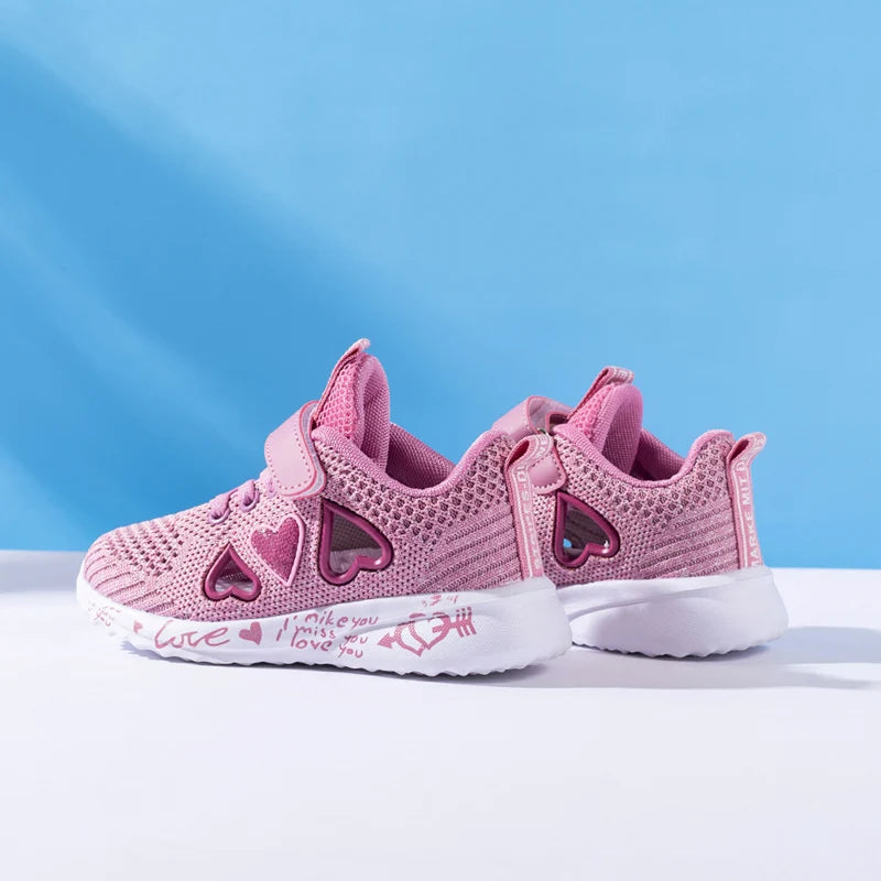 Girls Casual Shoes Light Mesh Sneakers Kids Summer