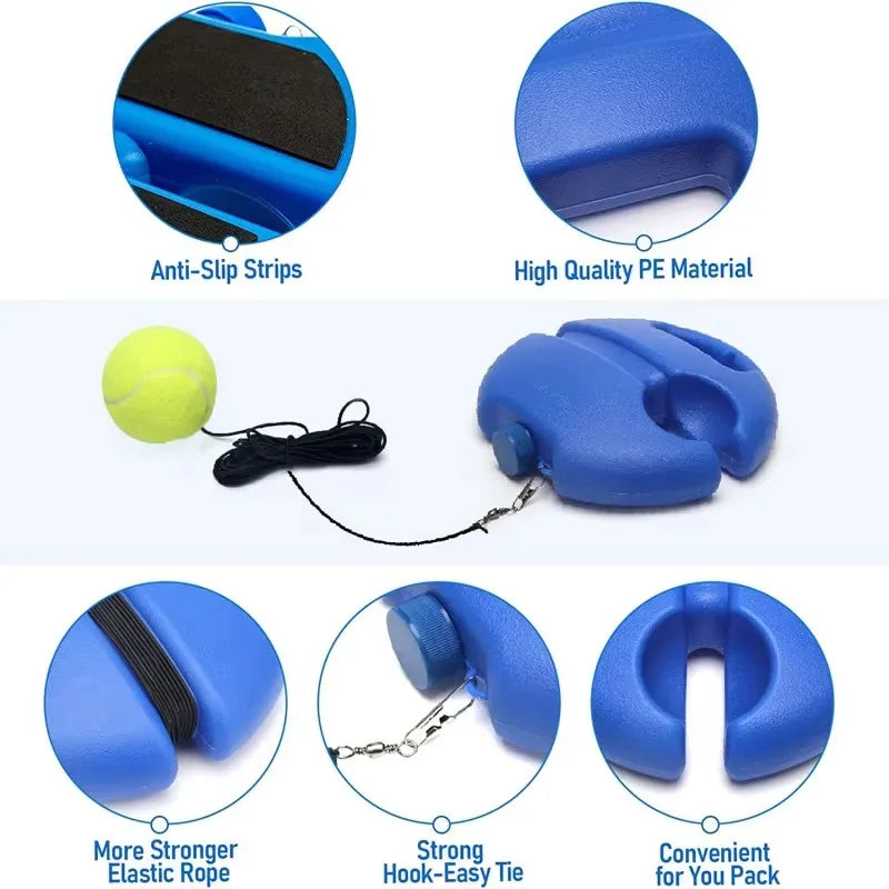 Heavy Duty Tennis Training Aids Base Elastic Rope