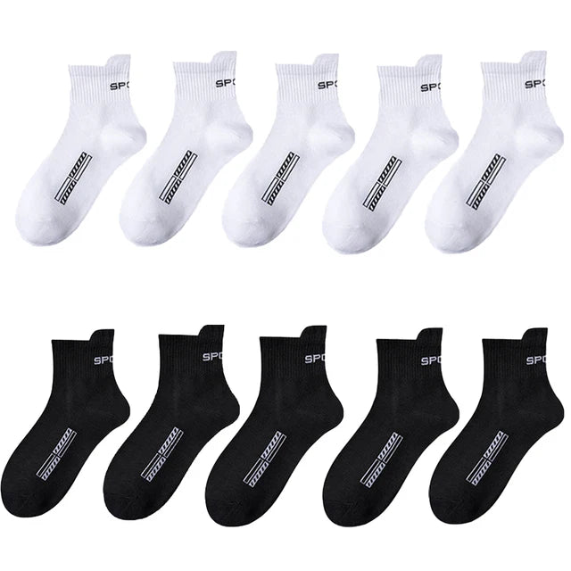10/20Pairs High Quality Men's Socks Casual Breathable Cotton