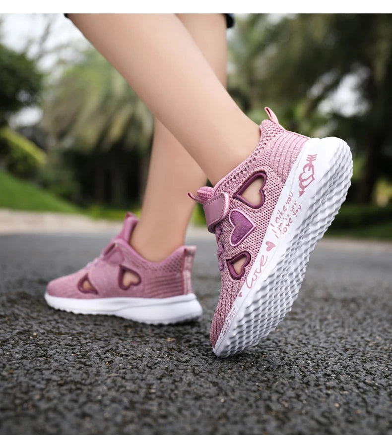 Girls Casual Shoes Light Mesh Sneakers Kids Summer