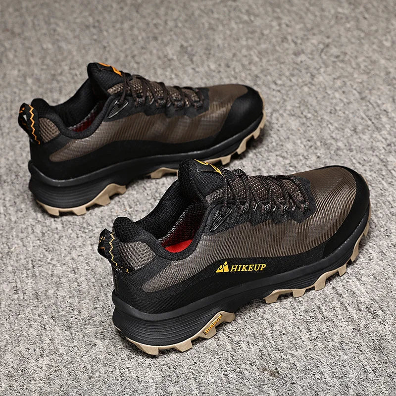 HIKEUP Outdoor Running Shoes Men Women Anti-skid Hiking